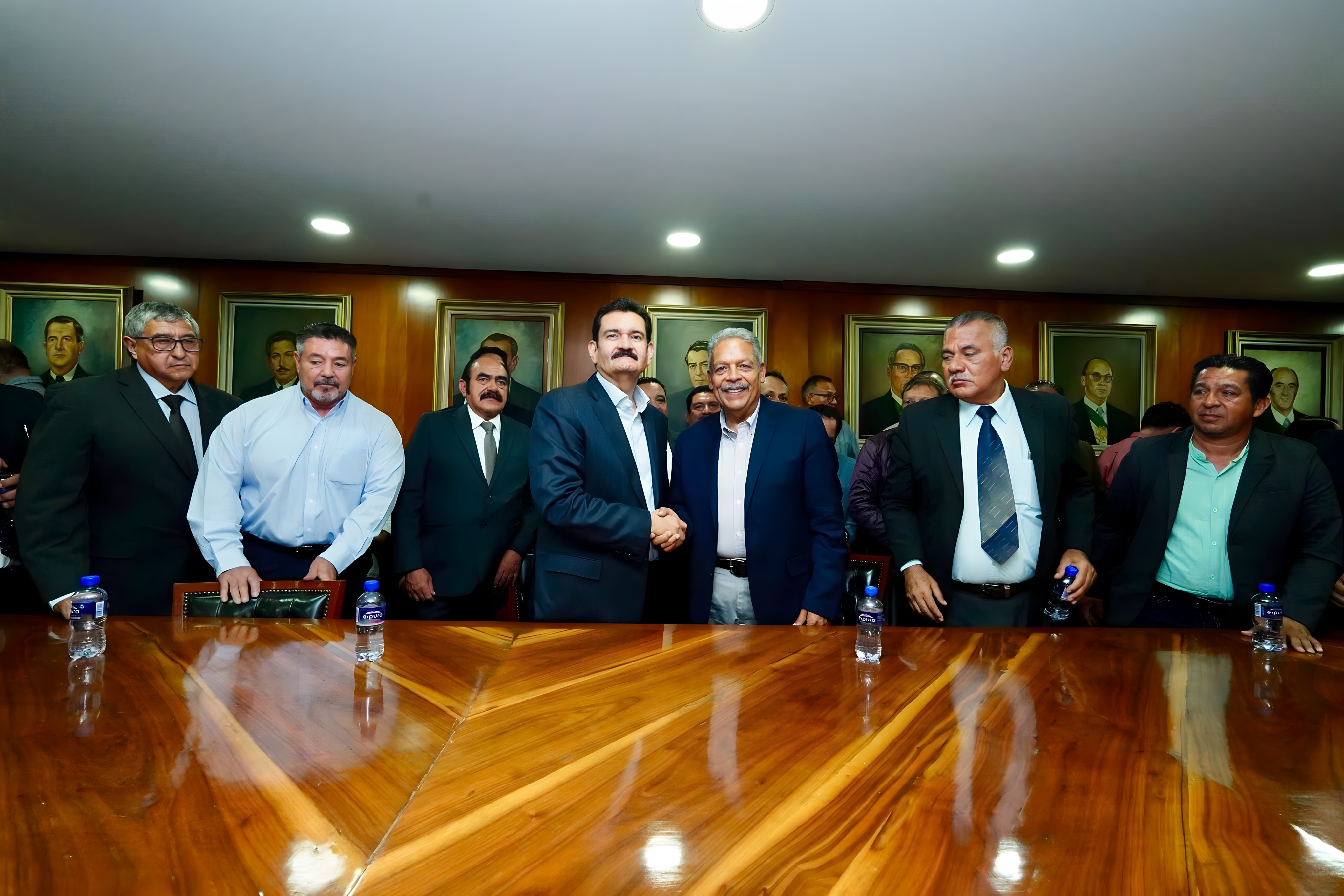 Reunión con integrantes del Sindicato de Obreros y Empleados de Transportes y Comunicaciones