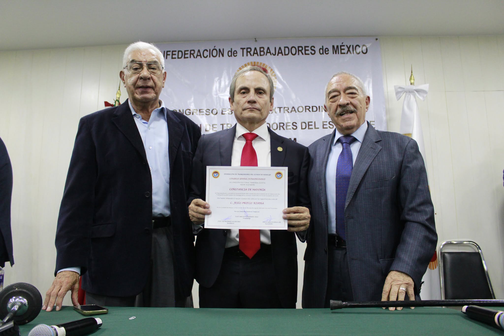 CTM acompaña renovación de la dirigencia de la Federación de Trabajadores de Hidalgo.
