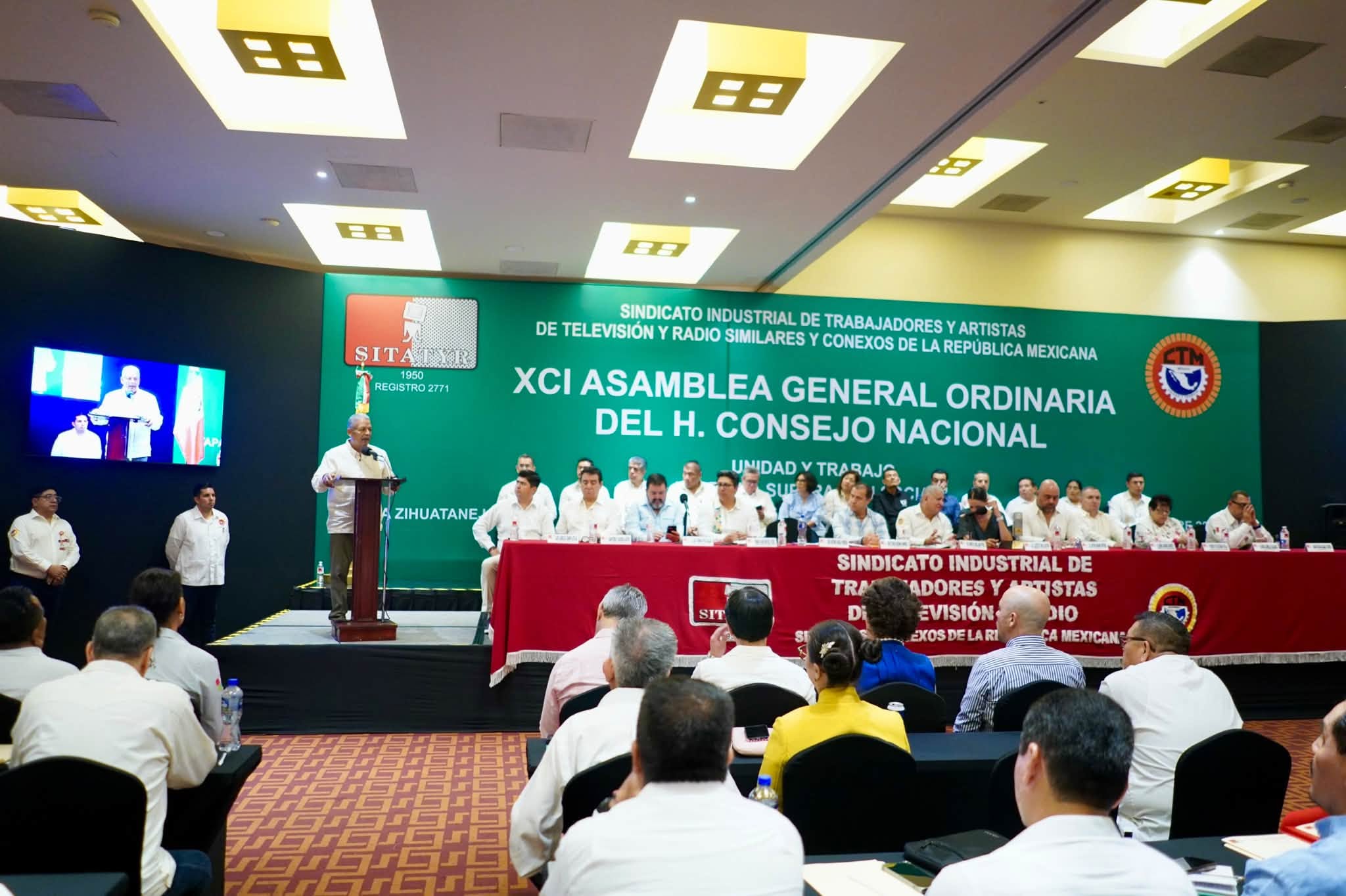 Inauguran la 91.ª Asamblea General Ordinaria del SITATYR.