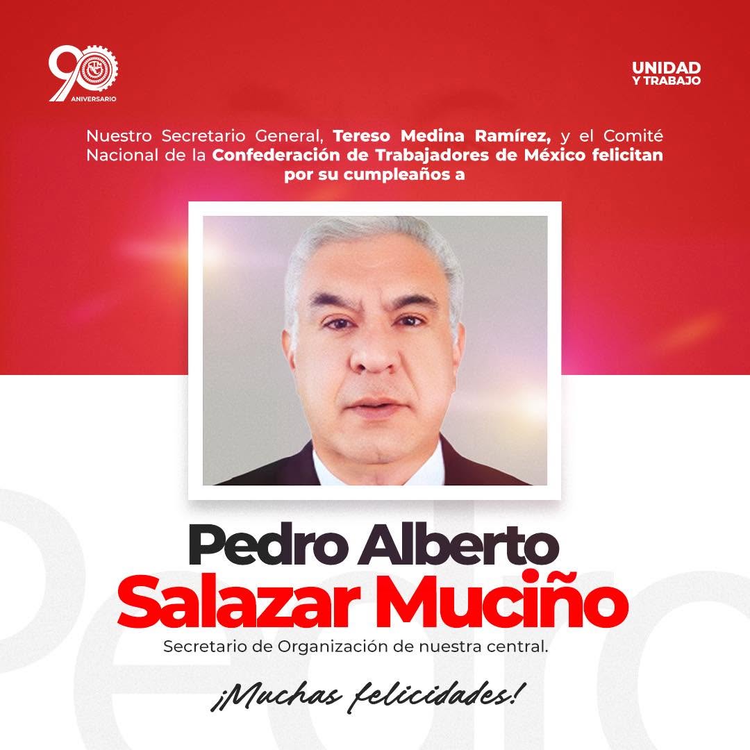Felicitaciones a Pedro Alberto Salazar Muciño.