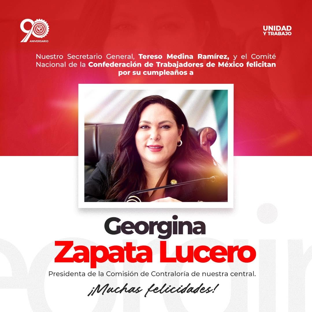 Felicitaciones a Georgina Zapata Lucero.