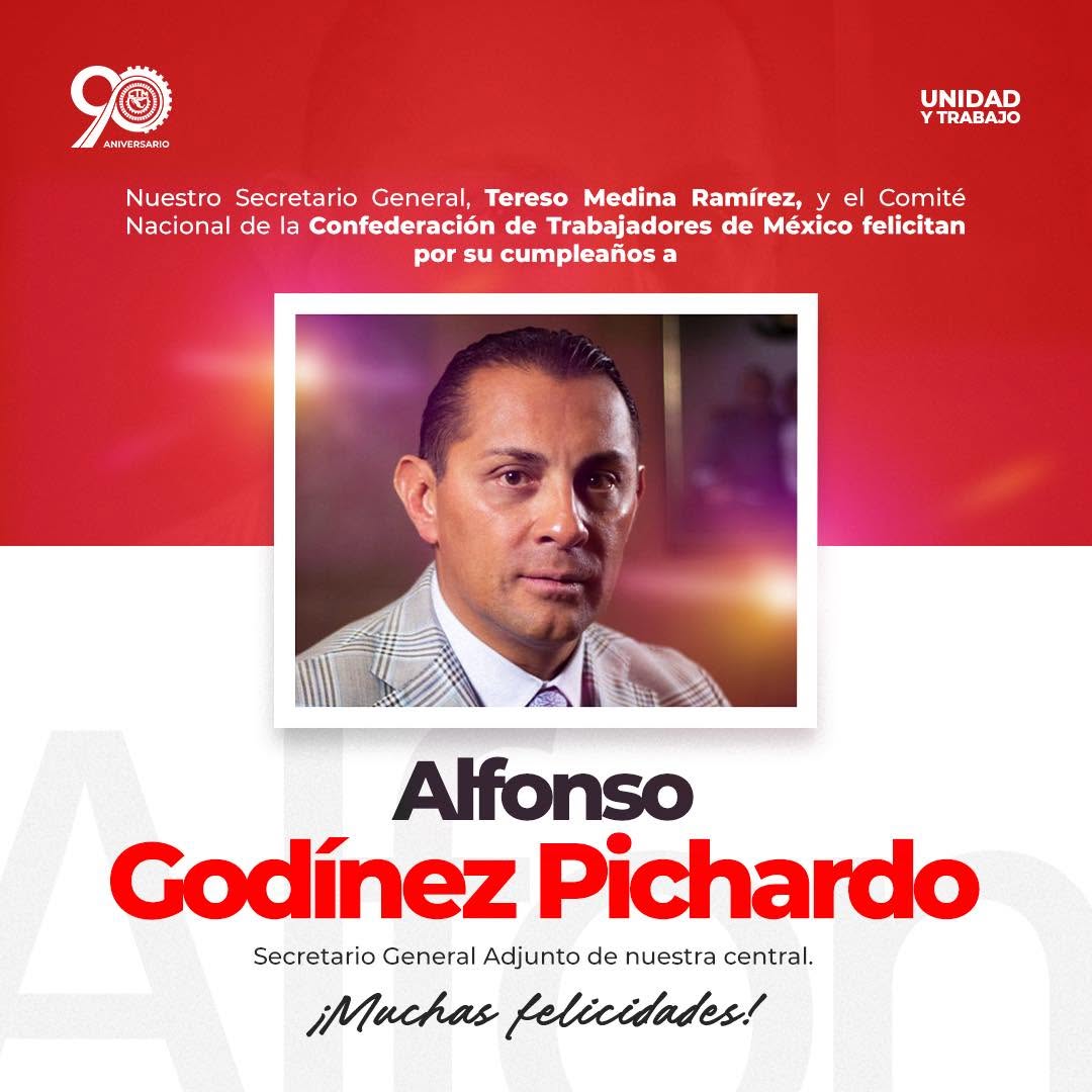 Felicitaciones a Alfonso Godínez Pichardo.
