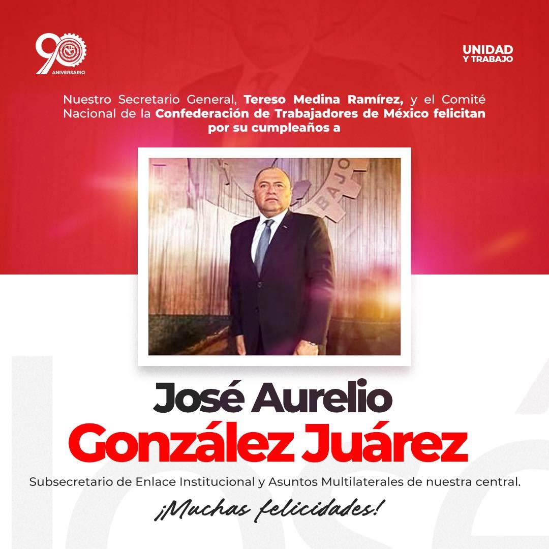 Felicitaciones José Aurelio González Juárez.