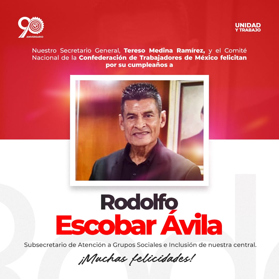 Felicitaciones a Rodolfo Escobar Ávila.
