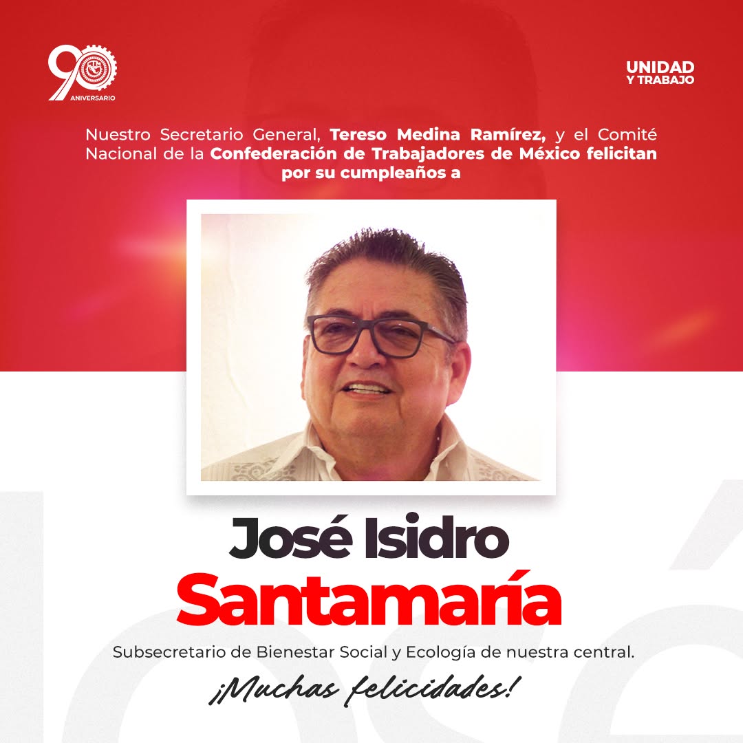 Felicitaciones a José Isidro Santamaría.