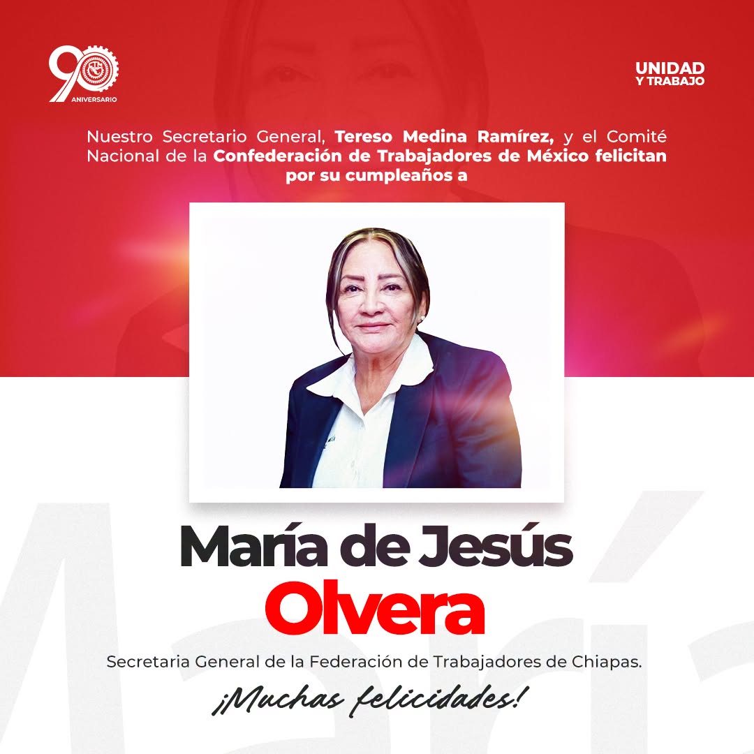 Felicitaciones María de Jesús Olvera.