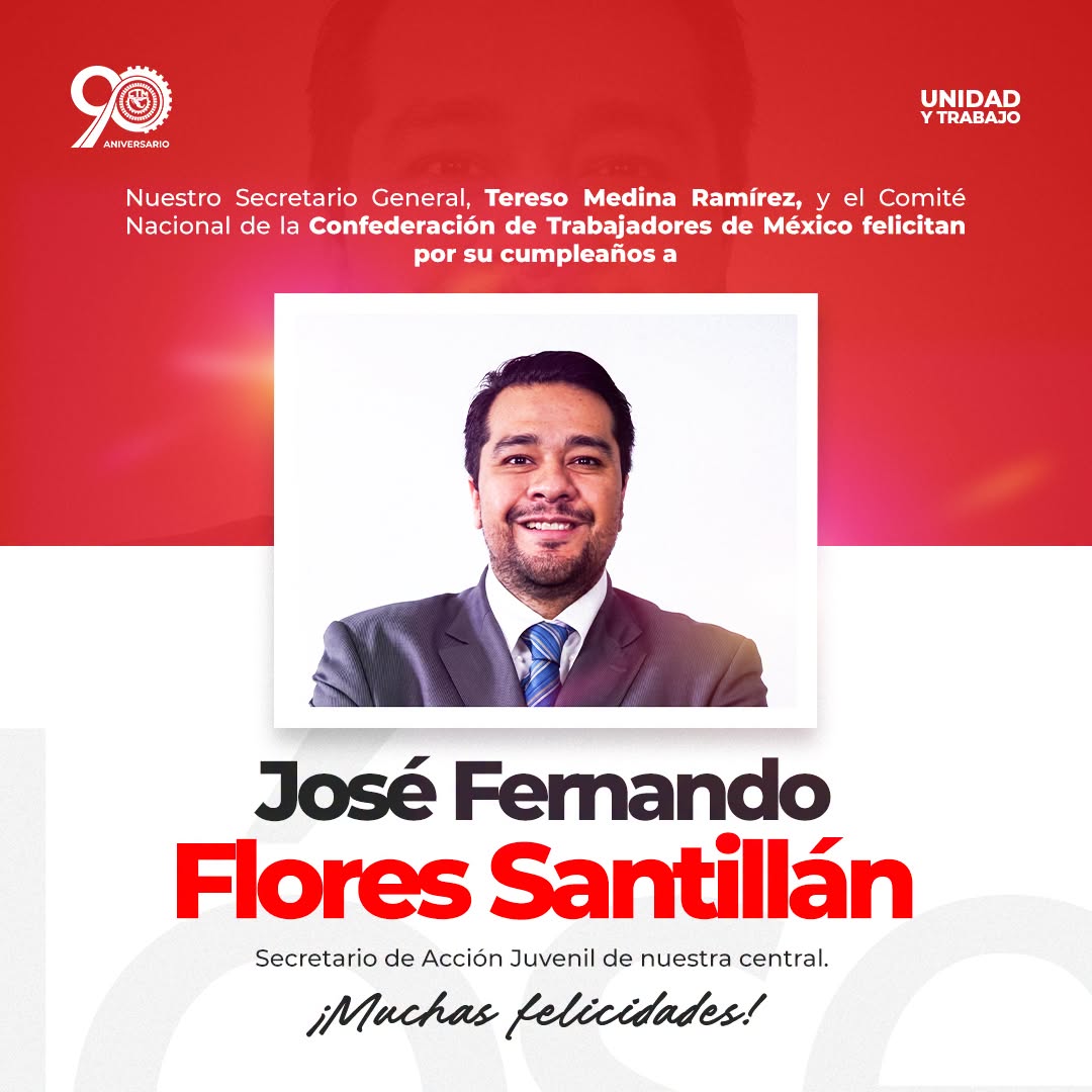 Felicitación a  José Fernando Flores Santillán.