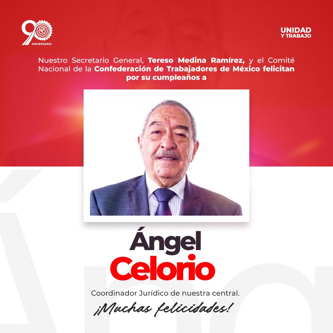 Felicitaciones a Ángel Celorio.
