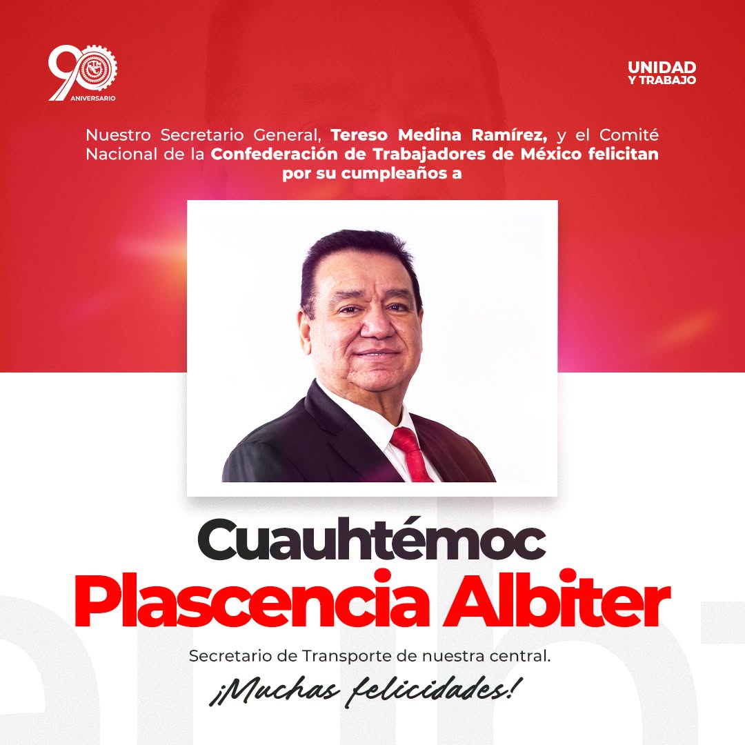 Felicitaciones a Cuauhtémoc Plascencia Albiter.