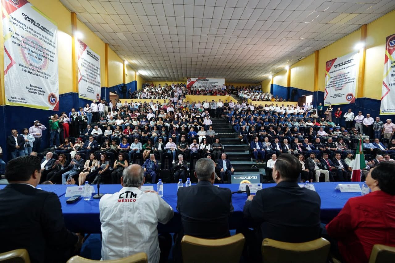 Congreso en Aguascalientes fortalece la unidad y la agenda laboral cetemista.