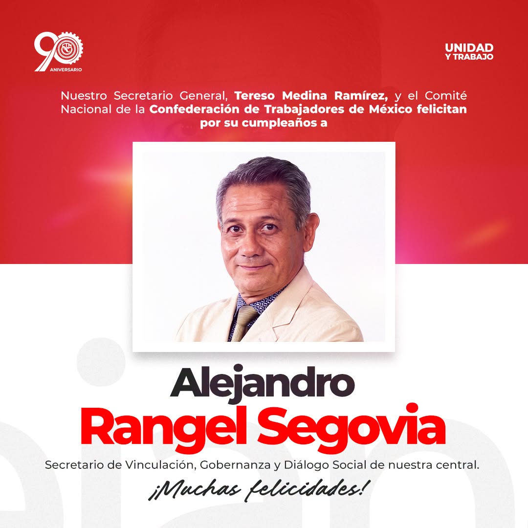 Felicitaciones a Alejandro Rangel Segovia.