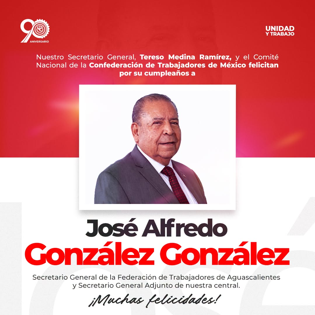 Felicitan a José Alfredo González González por su cumpleaños